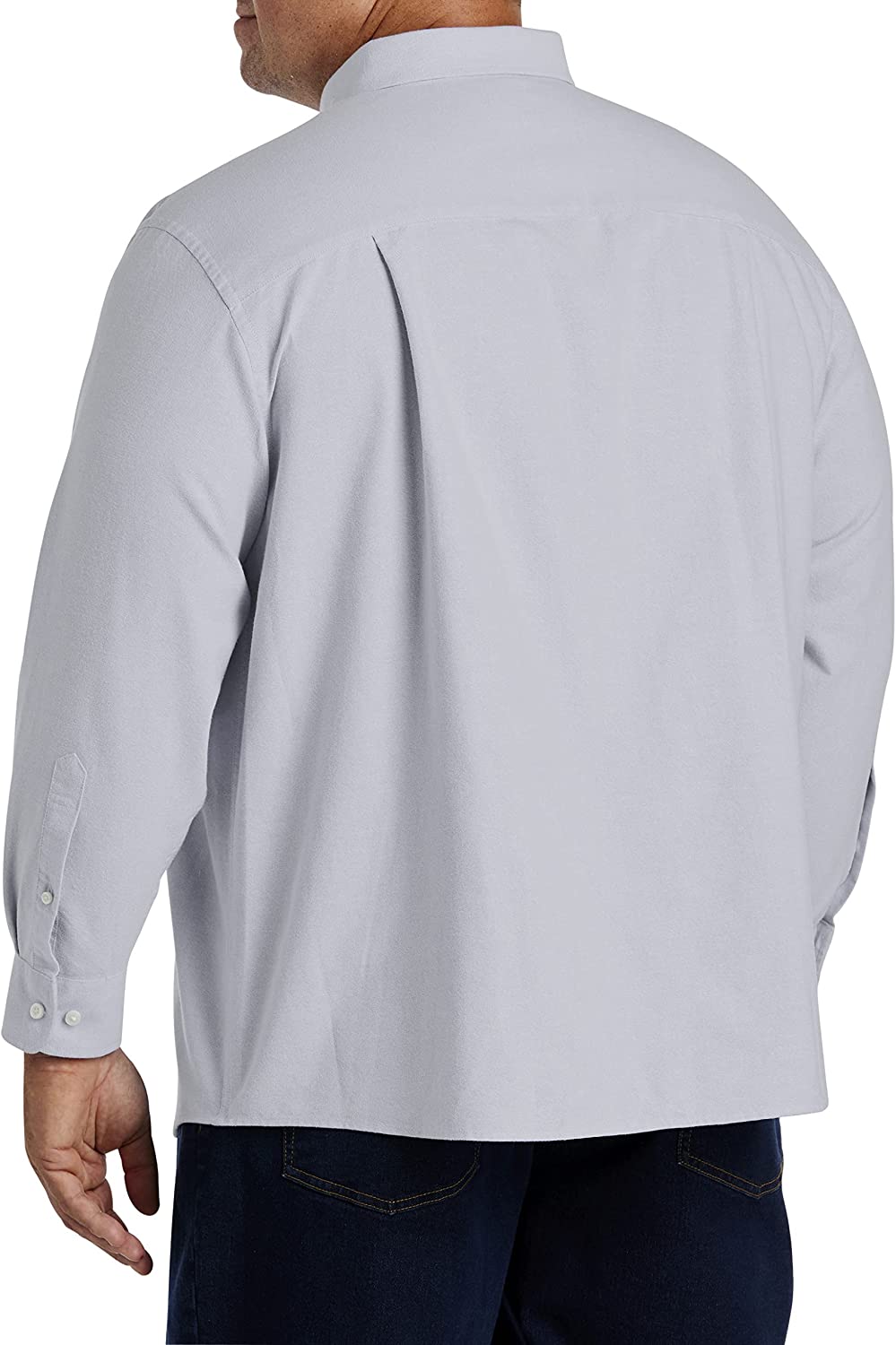 DXL Big & Tall Essentials Men's Oxford Sport Shirt | Long-Sleeve Button Down Shirt - Image 5